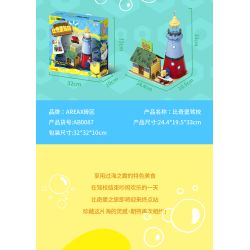 AREA-X AB0086 Xếp hình lắp ráp ghép mô hình SpongeBob SquarePants: Nhà hàng trên biển của ông chủ