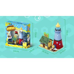 AREA-X AB0086 Xếp hình lắp ráp ghép mô hình SpongeBob SquarePants: Nhà hàng trên biển của ông chủ