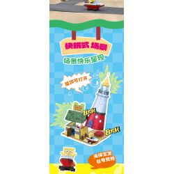 AREA-X AB0087 Xếp hình lắp ráp ghép mô hình SpongeBob SquarePants: Trường dạy lái xe Beechburg