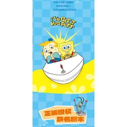 AREA-X AB0087 Xếp hình lắp ráp ghép mô hình SpongeBob SquarePants: Trường dạy lái xe Beechburg