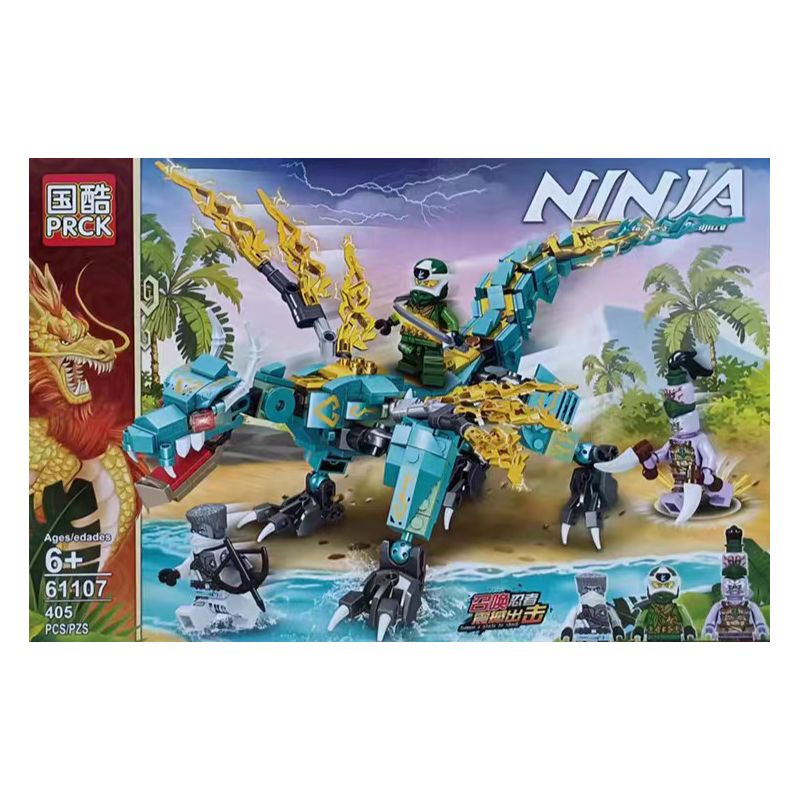 PRCK 61107 Xếp hình lắp ráp ghép mô hình Rồng điện xanh