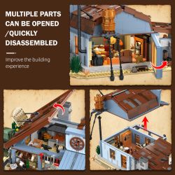 JIESTAR 89145 Xếp hình lắp ráp ghép mô hình tiệm rèn phương tây