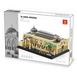 WANGE LIGAO Dr.Luck 5255 Al-Aqsa Mosque Xếp hình lắp ráp ghép mô hình Nhà thờ Hồi giáo Al Aqsa ở Nhà thờ Hồi giáo Far Jerusalem