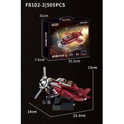 Souzosha F8102-1 Xếp hình lắp ráp ghép mô hình Battlefield 1939: Green WWII Retro Fighter