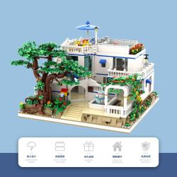 BY TOYS B57301 GREEK VACATION VILLA Xếp hình lắp ráp ghép mô hình Biệt thự nghỉ dưỡng Hy Lạp