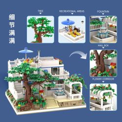 BY TOYS B57301 GREEK VACATION VILLA Xếp hình lắp ráp ghép mô hình Biệt thự nghỉ dưỡng Hy Lạp