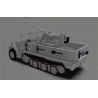 MouldKing 20048 German 3.7cm Flak Half-Track Vehicle Xếp hình lắp ráp ghép mô hình Pháo phòng không 3.7 bán xích của Đức