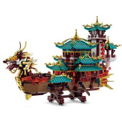 Xingya Premium 89140 Xếp hình lắp ráp ghép mô hình thuyền rồng