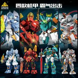 KAZI GBL BOZHI KY8144 Xếp hình lắp ráp ghép mô hình Lãnh chúa Yuan Ling 4 loại: Thẩm phán Starfall, Yuhun Yinglong, Chiruo Yandi, Hiệp sĩ dũng cảm