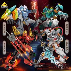 KAZI GBL BOZHI KY8144 Xếp hình lắp ráp ghép mô hình Lãnh chúa Yuan Ling 4 loại: Thẩm phán Starfall, Yuhun Yinglong, Chiruo Yandi, Hiệp sĩ dũng cảm