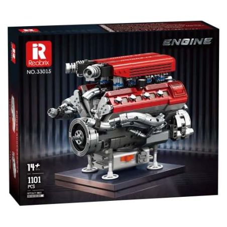 Reobrix 33015 Engine Xếp hình lắp ráp ghép mô hình động cơ công thức