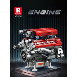 Reobrix 33015 Engine Xếp hình lắp ráp ghép mô hình động cơ công thức