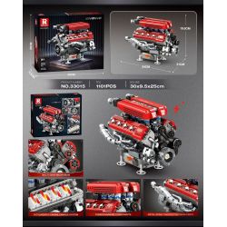 Reobrix 33015 Engine Xếp hình lắp ráp ghép mô hình động cơ công thức