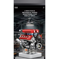 Reobrix 33015 Engine Xếp hình lắp ráp ghép mô hình động cơ công thức