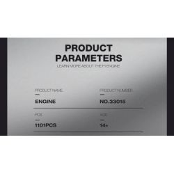 Reobrix 33015 Engine Xếp hình lắp ráp ghép mô hình động cơ công thức