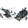 WOMA C0534 0534 Xếp hình kiểu  SWAT SPECIAL FORCE SWAT Helicopter & SUV Trực Thăng Và Xe Bọc Thép đặc Nhiệm 716 khối