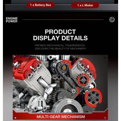 Reobrix 33015 Engine Xếp hình lắp ráp ghép mô hình động cơ công thức