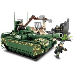 WOMA C0727 0727 Xếp hình kiểu  MILITARY ARMY Millitary Tank Xe Tăng Quân Sự 528 khối điều khiển từ xa