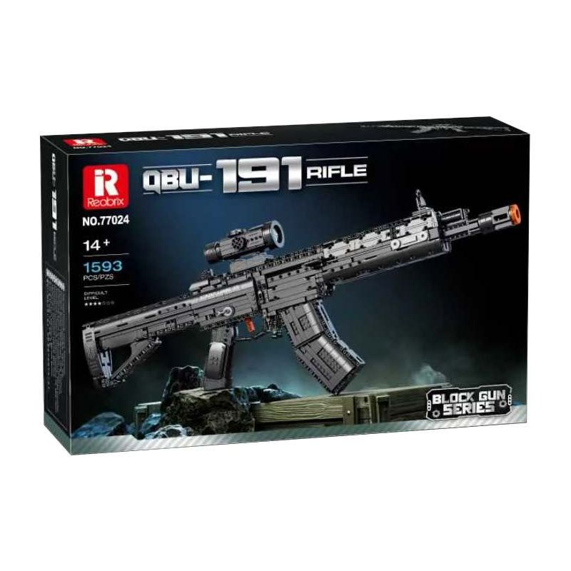 Reobrix 77024 QBU-191 Rifle Xếp hình lắp ráp ghép mô hình súng trường QBU 191