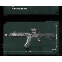 Reobrix 77024 QBU-191 Rifle Xếp hình lắp ráp ghép mô hình súng trường QBU 191