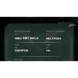 Reobrix 77024 QBU-191 Rifle Xếp hình lắp ráp ghép mô hình súng trường QBU 191