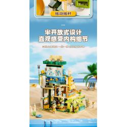 inbrixx 881411 Xếp hình lắp ráp ghép mô hình Gấu bông: Thiên đường ánh nắng