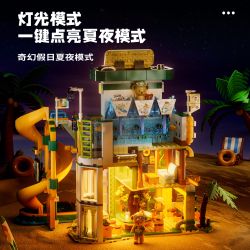 inbrixx 881411 Xếp hình lắp ráp ghép mô hình Gấu bông: Thiên đường ánh nắng