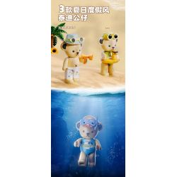 inbrixx 881411 Xếp hình lắp ráp ghép mô hình Gấu bông: Thiên đường ánh nắng