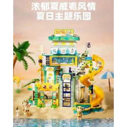 inbrixx 881411 Xếp hình lắp ráp ghép mô hình Gấu bông: Thiên đường ánh nắng