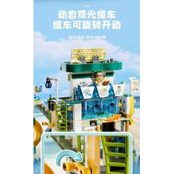 inbrixx 881411 Xếp hình lắp ráp ghép mô hình Gấu bông: Thiên đường ánh nắng