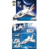 JIQILE 46001 Xếp hình lắp ráp ghép mô hình Các hành tinh trong không gian: Tự do tàu con thoi