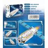 JIQILE 46003 Xếp hình lắp ráp ghép mô hình Các hành tinh không gian: Trạm vũ trụ du hành vũ trụ