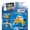 JIQILE 46004 Xếp hình lắp ráp ghép mô hình Các hành tinh trong không gian: Thám hiểm mặt trăng