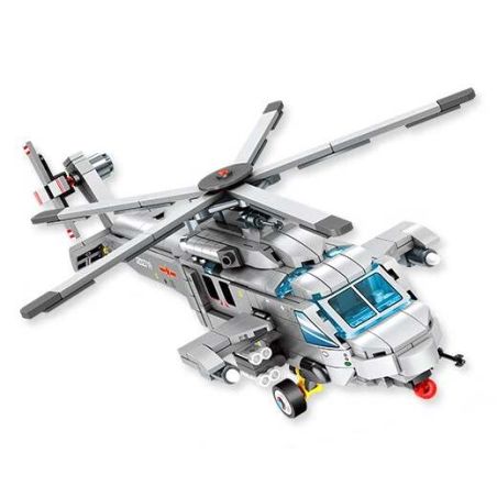 SEMBO 202219 SEMBO 202220 SEMBO 202221 SEMBO 202222 Xếp hình lắp ráp ghép mô hình Một cường quốc: Trực thăng hoạt động trên tàu sân bay Z-20J 4 tổ hợp: trực thăng vũ trang, trực thăng đa năng hạng nhẹ, máy bay ném bom chiến lược, máy bay chiến đấu siêu thanh