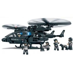 WOMA C0531 0531 Xếp hình kiểu  SWAT SPECIAL FORCE SWAT Falcon Armed Helicopter Trực Thăng Tấn Công Của Lực Lượng đặc Nhiệm 542 khối