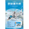 SEMBO 202219 SEMBO 202220 SEMBO 202221 SEMBO 202222 Xếp hình lắp ráp ghép mô hình Một cường quốc: Trực thăng hoạt động trên tàu sân bay Z-20J 4 tổ hợp: trực thăng vũ trang, trực thăng đa năng hạng nhẹ, máy bay ném bom chiến lược, máy bay chiến đấu siêu thanh