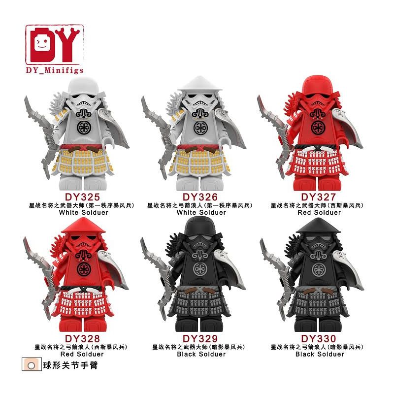 DY_Minifigs DY325 DY_Minifigs DY326 DY_Minifigs DY327 DY_Minifigs DY328 DY_Minifigs DY329 DY_Minifigs DY330 Xếp hình lắp ráp ghép mô hình Nhân vật chung của Star Wars 6 loại