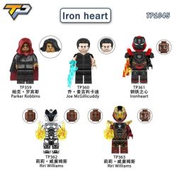 TP TP1045 TP TP359 TP TP360 TP TP361 TP TP362 TP TP363 Iron heart Xếp hình lắp ráp ghép mô hình Trái Tim Sắt 5 nhân vật nhỏ