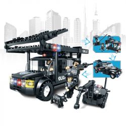 WOMA C0523 0523 Xếp hình kiểu  SWAT SPECIAL FORCE SWAT 3 In 1 Boom Car Xe Rà Phá Bom Mìn Của đặc Nhiệm 284 khối