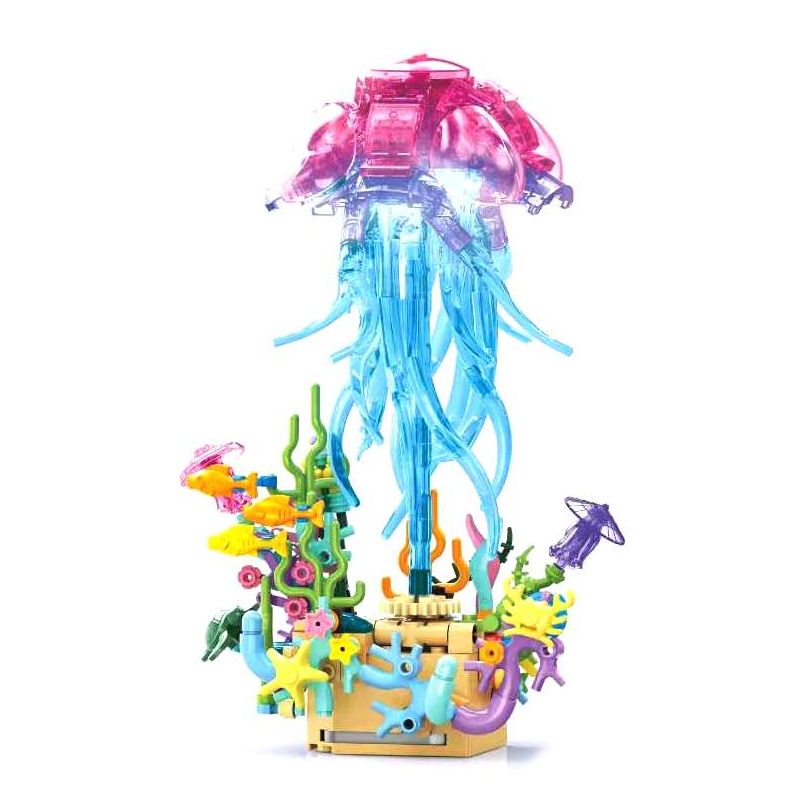 KAZI GBL BOZHI KY81140 Xếp hình lắp ráp ghép mô hình Âm thanh của hộp nhạc sâu lắng