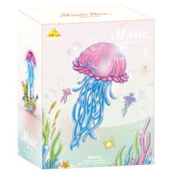 KAZI GBL BOZHI KY81140 Xếp hình lắp ráp ghép mô hình Âm thanh của hộp nhạc sâu lắng