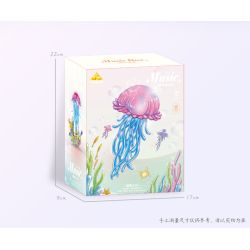 KAZI GBL BOZHI KY81140 Xếp hình lắp ráp ghép mô hình Âm thanh của hộp nhạc sâu lắng