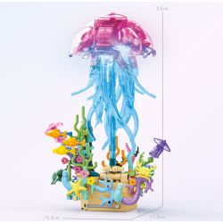 KAZI GBL BOZHI KY81140 Xếp hình lắp ráp ghép mô hình Âm thanh của hộp nhạc sâu lắng