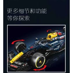 MouldKing 13207 RB20 Racing Car Xếp hình lắp ráp ghép mô hình Đua xe Red Bull Đua xe công thức RB20 Đua xe F1