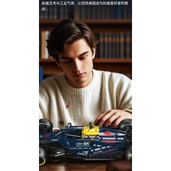 MouldKing 13207 RB20 Racing Car Xếp hình lắp ráp ghép mô hình Đua xe Red Bull Đua xe công thức RB20 Đua xe F1