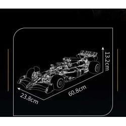 MouldKing 13208 MCL Racing Car Xếp hình lắp ráp ghép mô hình Đua xe McLaren Đua xe công thức MCL Đua xe F1