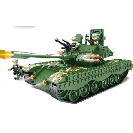 WOMA C0725 0725 Xếp hình kiểu  MILITARY ARMY 99 Main Battle Tanks Xe Tăng Chủ Lực 587 khối