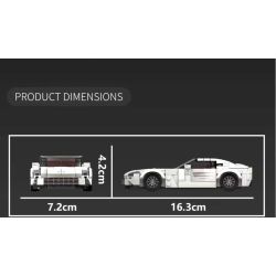MouldKing 27114 Martin One77 Xếp hình lắp ráp ghép mô hình Xe thể thao Aston Martin One77
