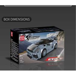 MouldKing 27115 Xếp hình lắp ráp ghép mô hình Xe thể thao Porsche 718 GT4 RS
