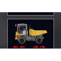 MouldKing 17092 Xếp hình lắp ráp ghép mô hình xe tải có bản lề